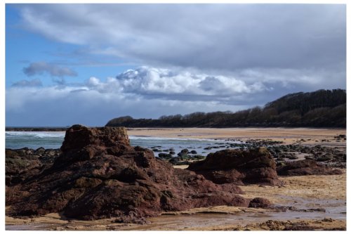 Seacliff beach, Scotland, UK...