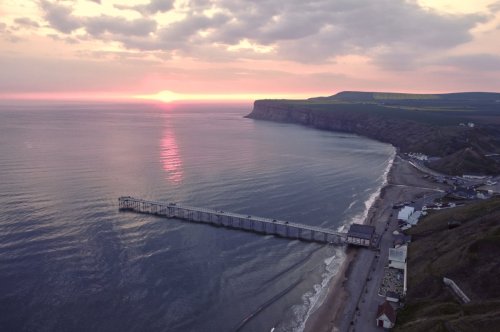 Saltburn pier sunrise, North Yorkshire, UK  (New)