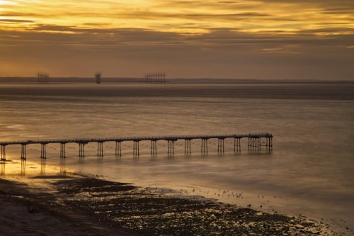 Saltburn pier, North Yorkshire coast, UK...